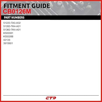 Amazon.com: CTR CB0126M [OE Supplier] Front Lower Ball Joint